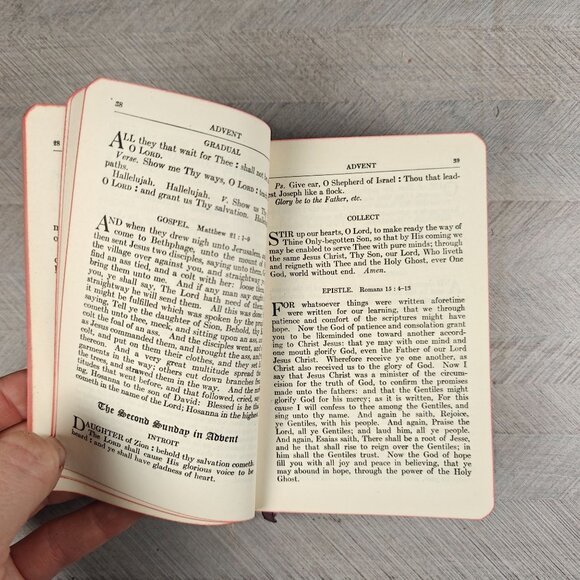 1919 Common Service Book Of The Lutheran Church Leather Vintage Collectible - Picture 4 of 8